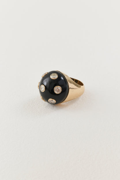 Vintage Onyx Dome Ring