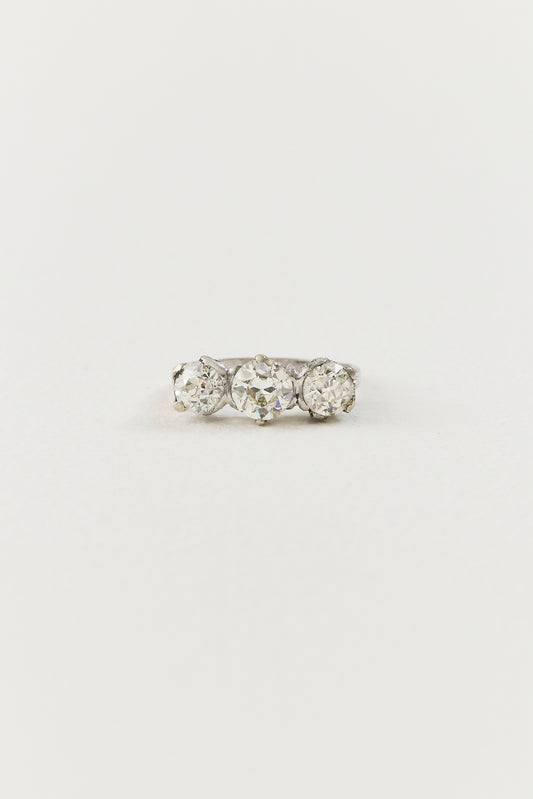 Art Deco Diamond Trilogy Ring