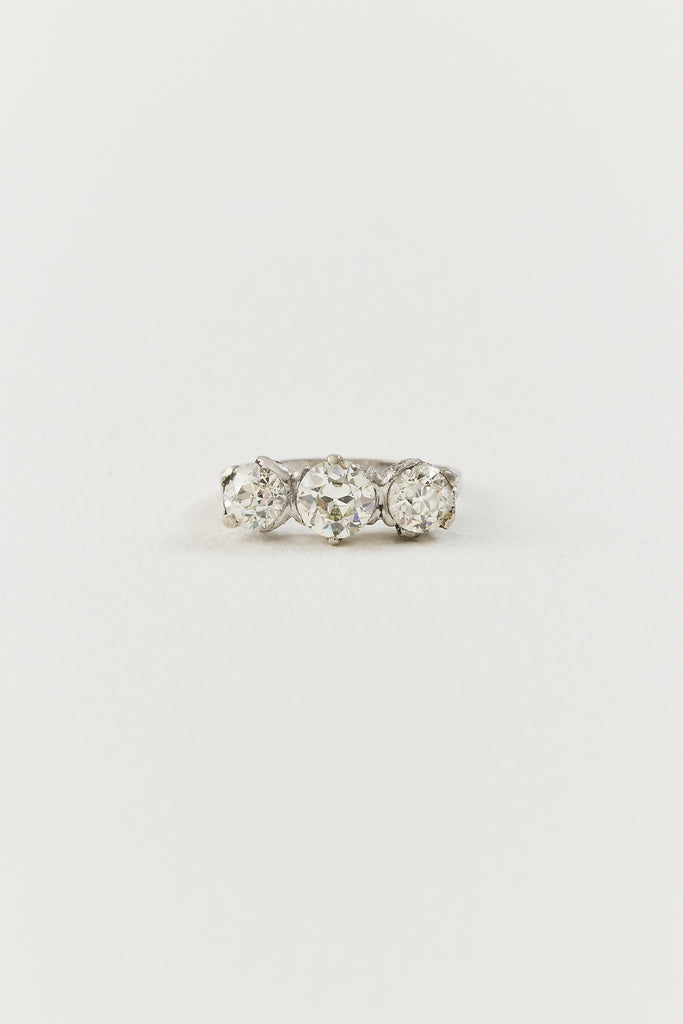 Art Deco Diamond Trilogy Ring