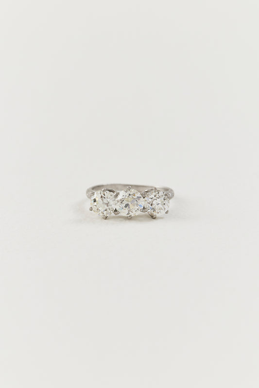 Art Deco Diamond Trilogy Ring