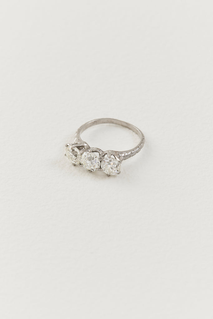 Art Deco Diamond Trilogy Ring