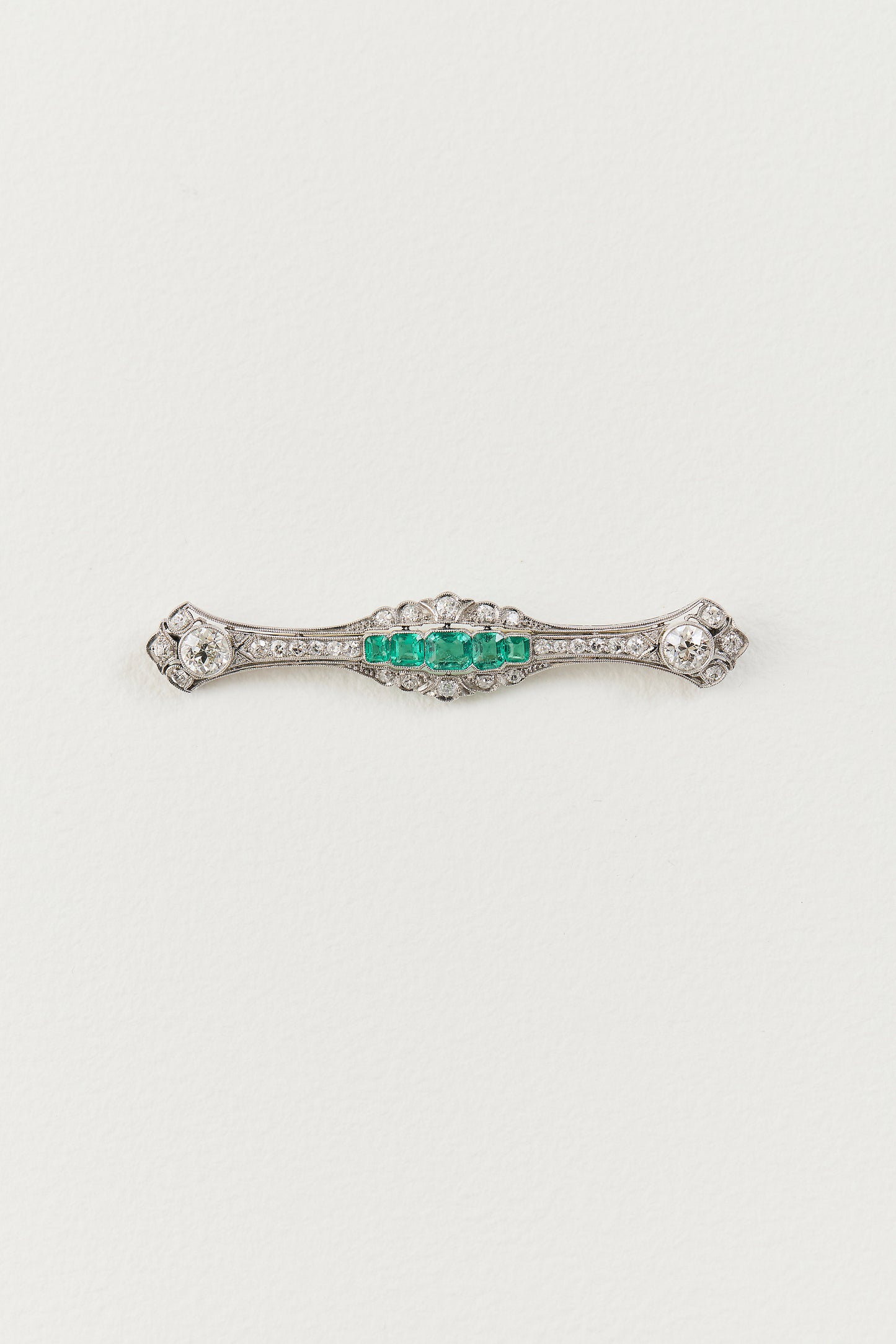 Edwardian Emerald Brooch