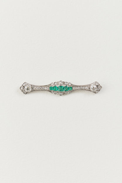 Edwardian Emerald Brooch