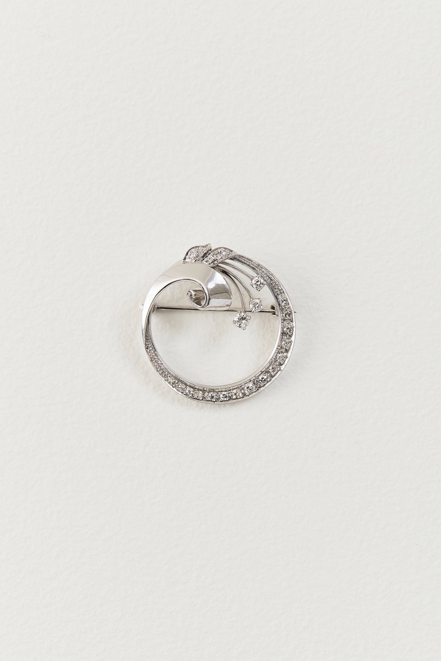 Art Deco Diamond Brooch