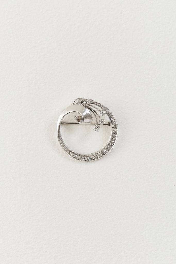 Art Deco Diamond Brooch