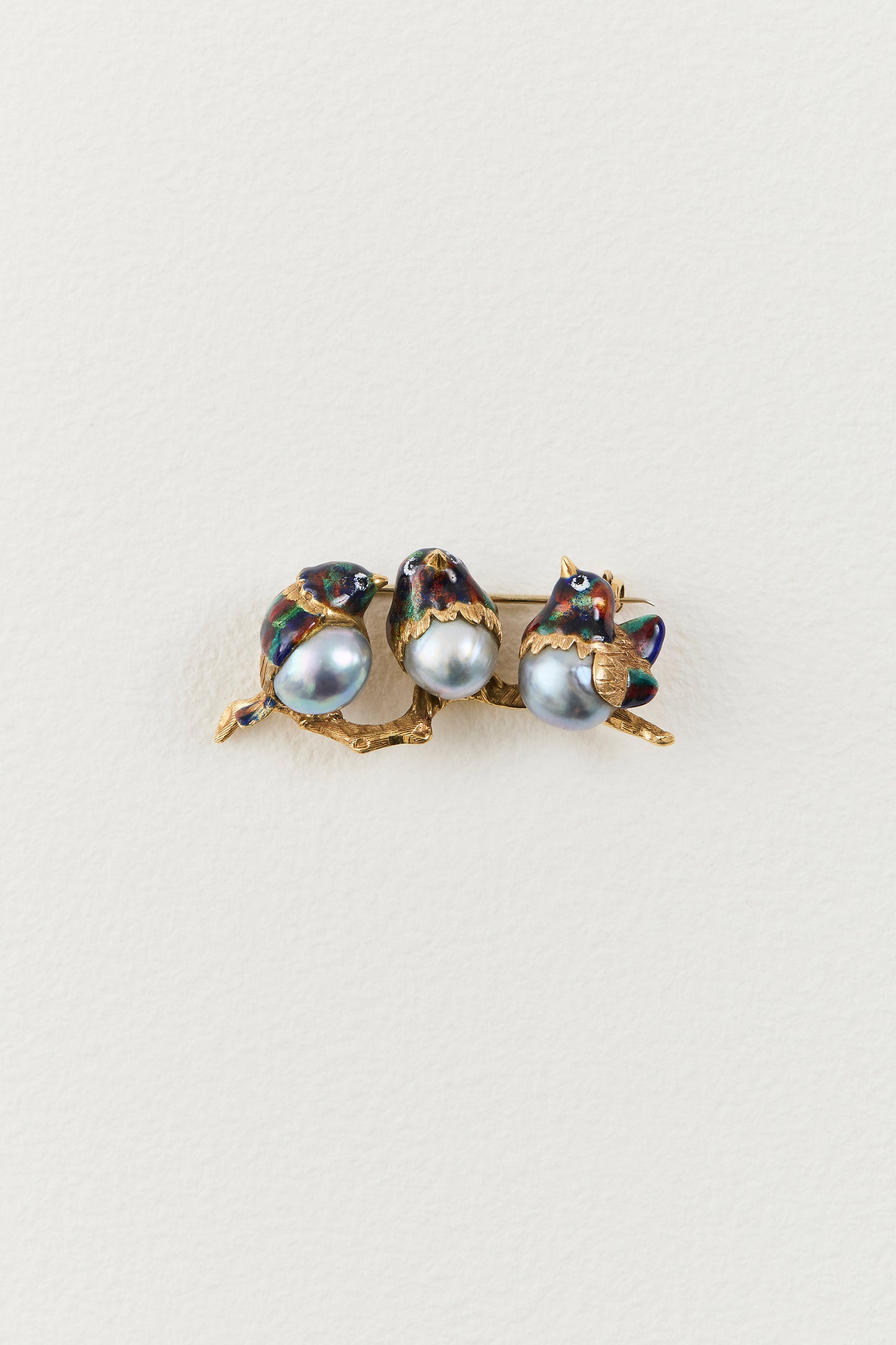 Tahitian Pearl Bird Brooch