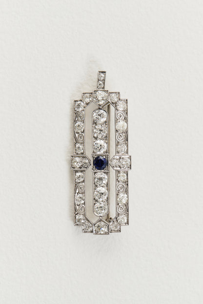 Art Deco Pendant Brooch