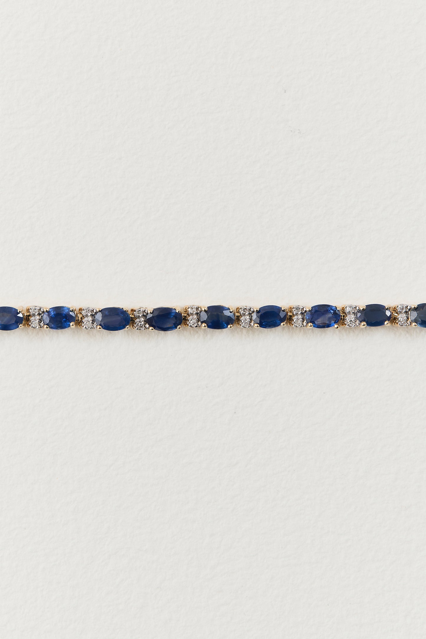 Sapphire and Diamond Tennis Bracelet