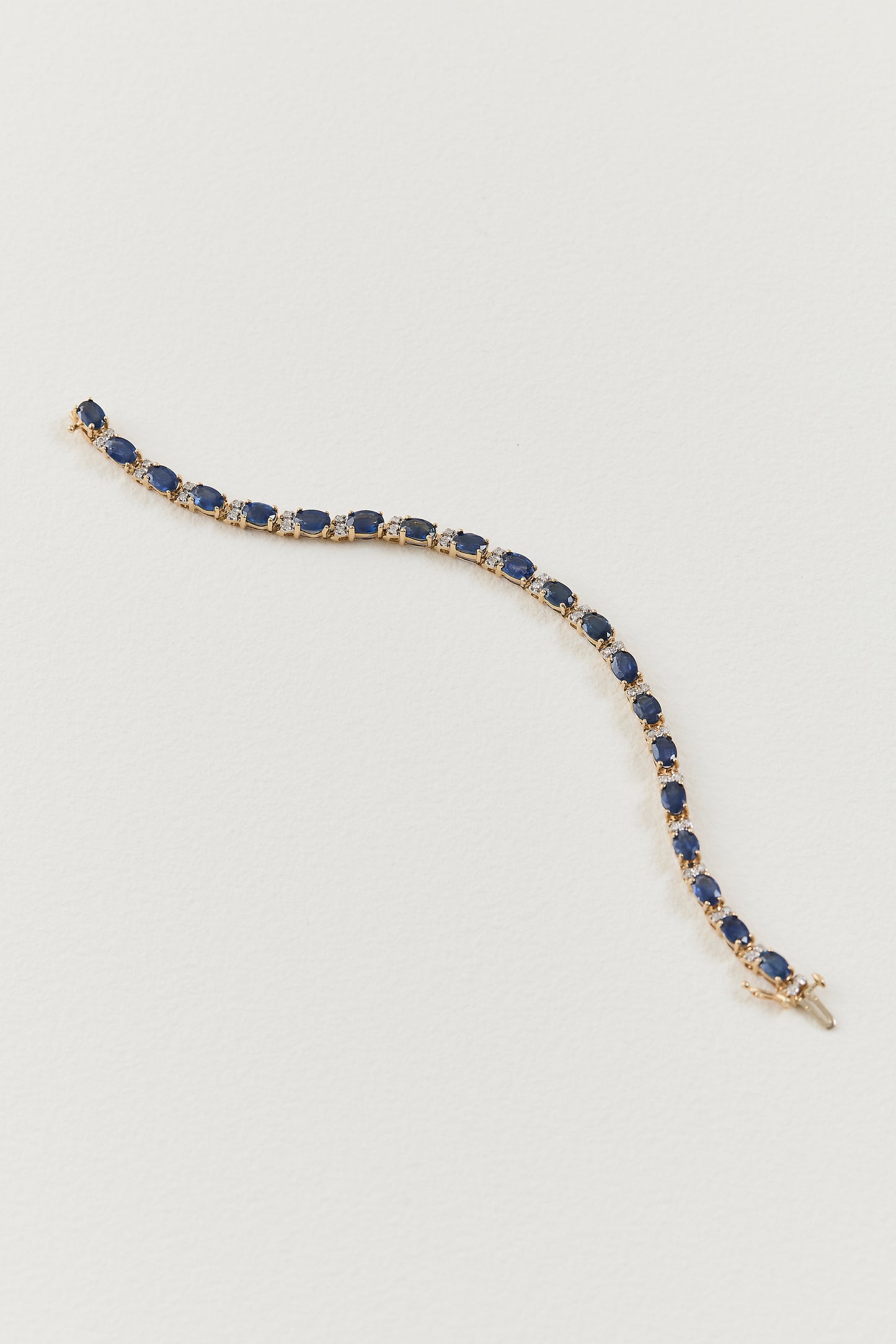 Sapphire and Diamond Tennis Bracelet