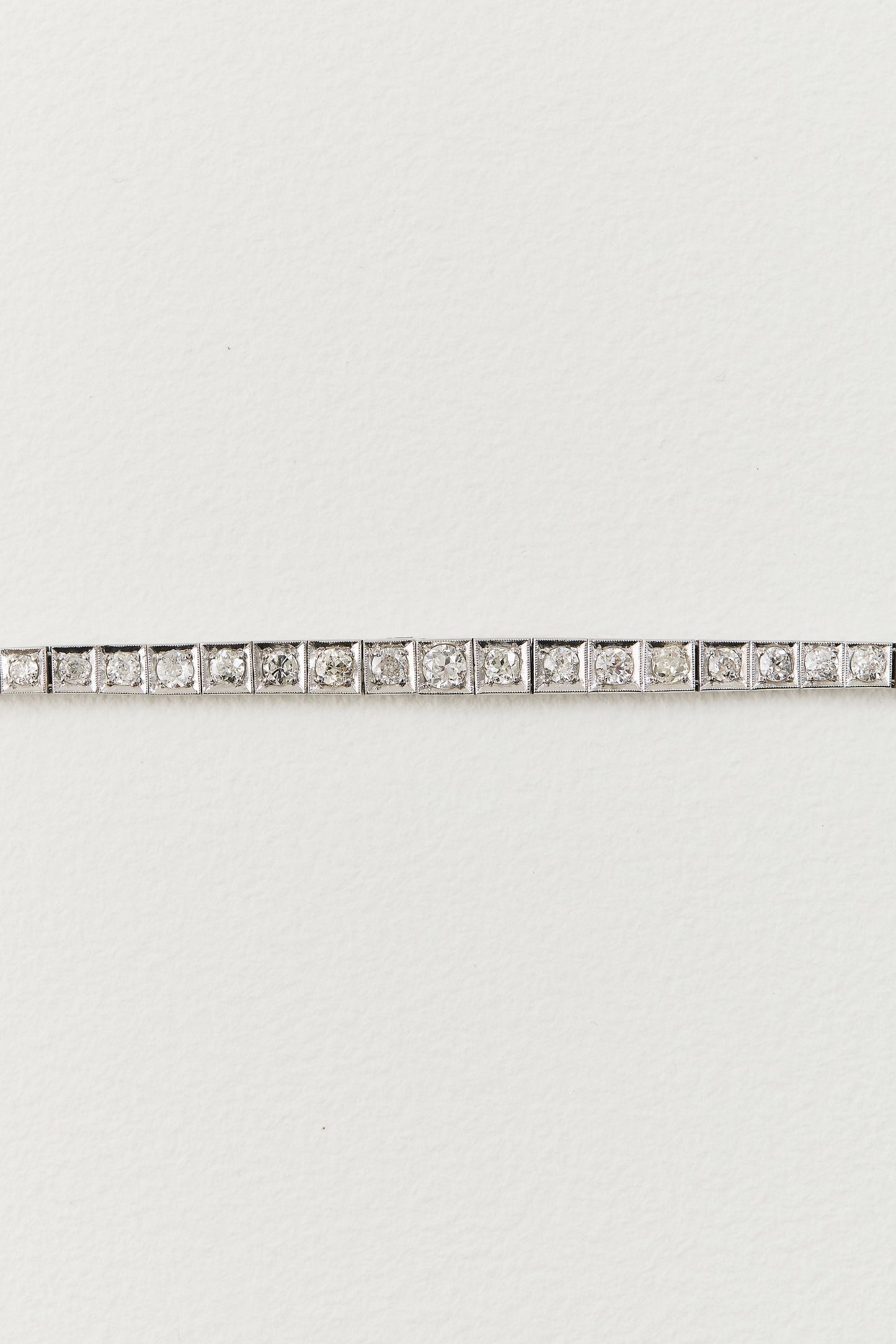 Art Deco Diamond Tennis Bracelet