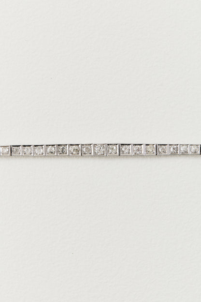 Art Deco Diamond Tennis Bracelet