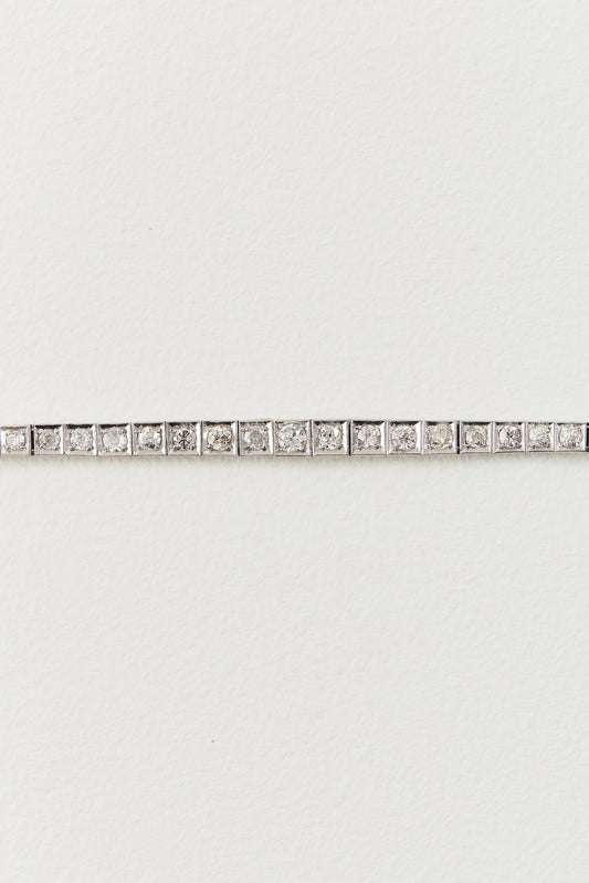 Art Deco Diamond Tennis Bracelet