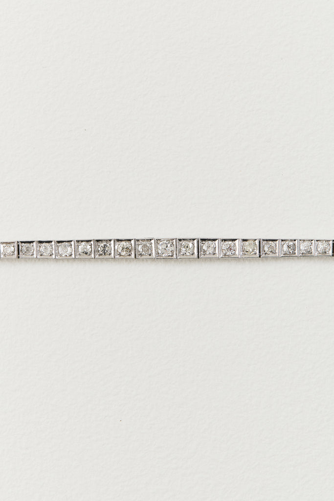 Art Deco Diamond Tennis Bracelet