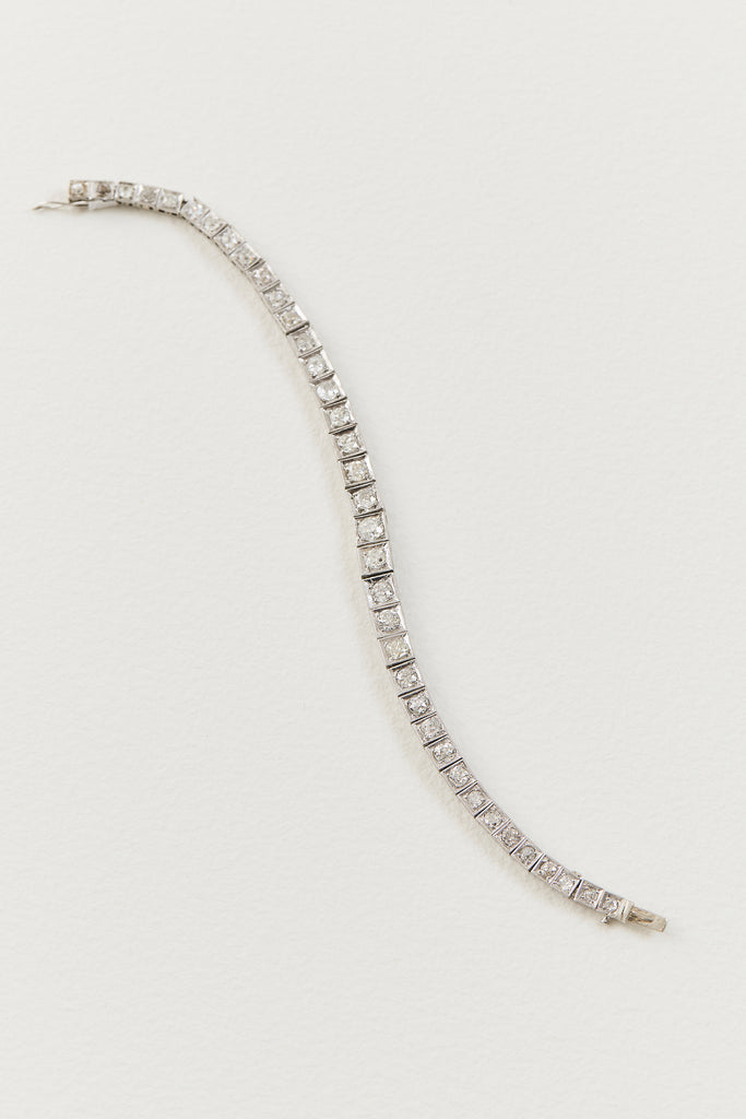 Art Deco Diamond Tennis Bracelet