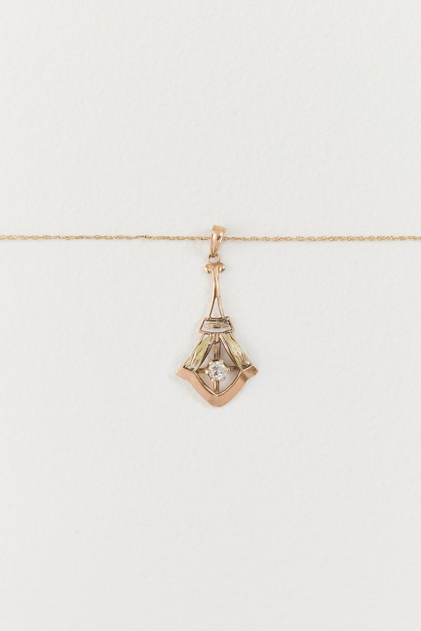 Art Nouveau Diamond Pendant