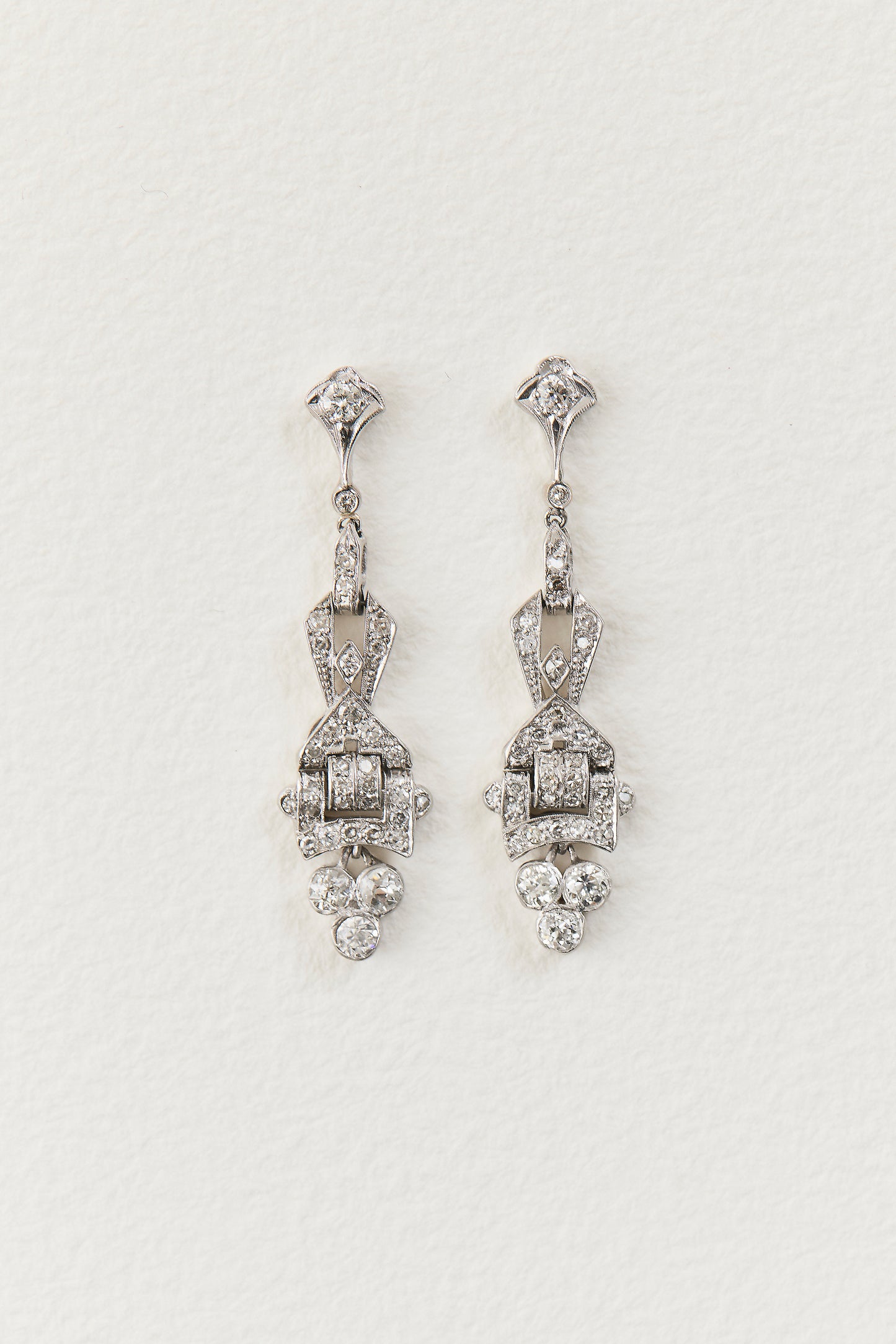 Art Deco Diamond Earrings