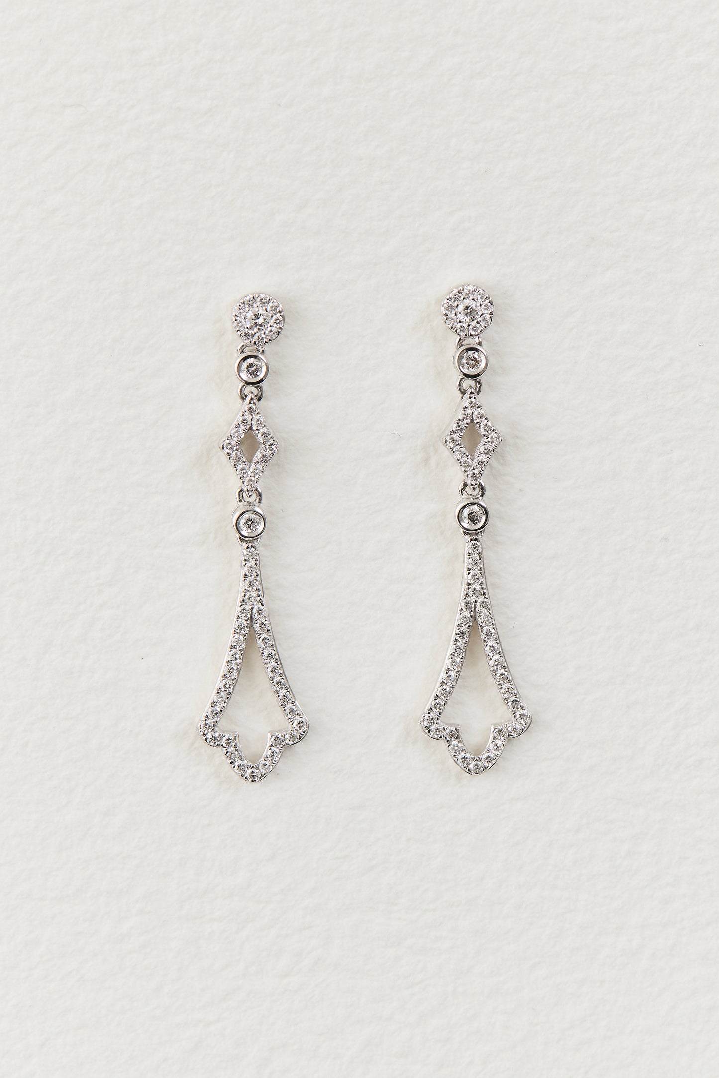 Garland Diamond Drop Earrings