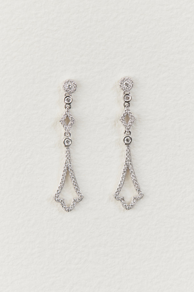 Garland Diamond Drop Earrings
