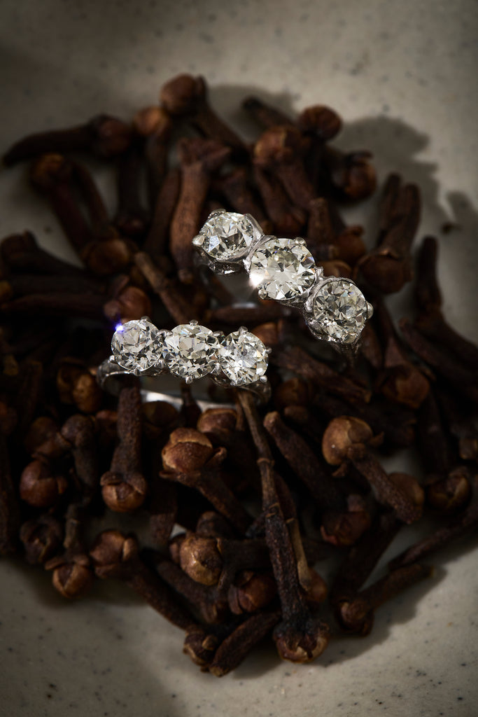 Art Deco Diamond Trilogy Ring