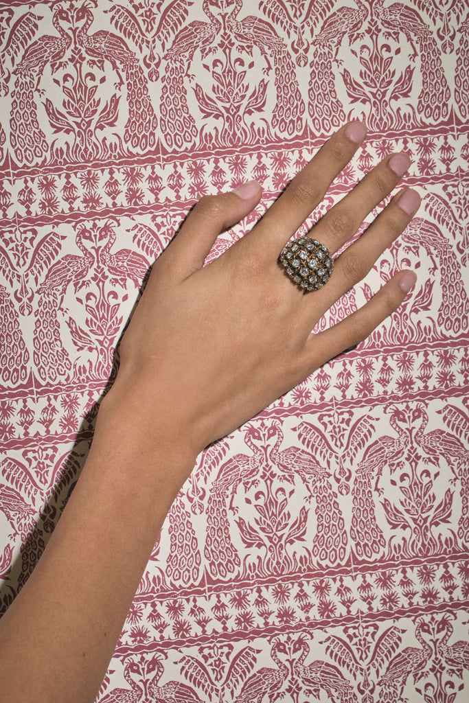 Vintage Diamond Bombe Ring