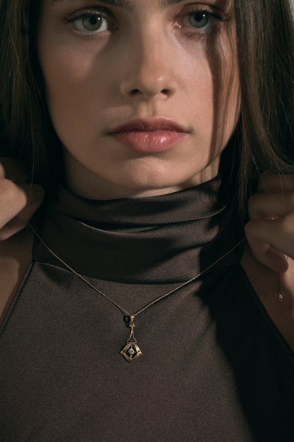 Art Nouveau Diamond Pendant