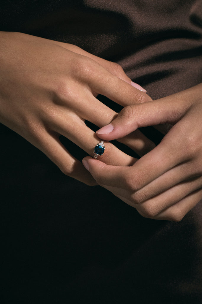Vintage Sapphire Trilogy Ring