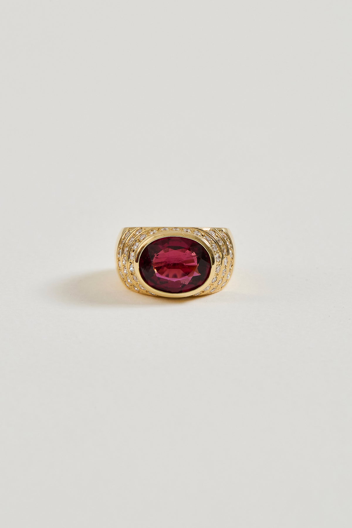 Rubellite Oval Ring