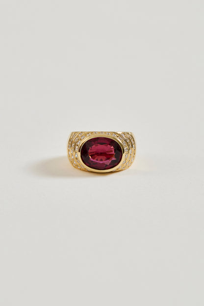 Rubellite Oval Ring