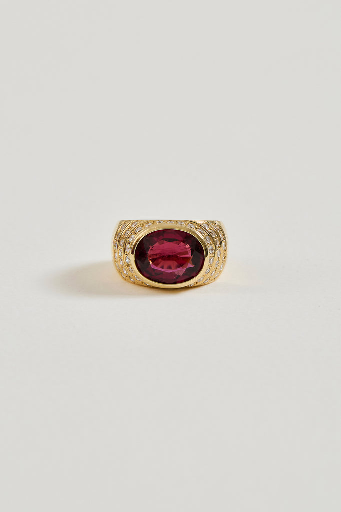 Rubellite Oval Ring