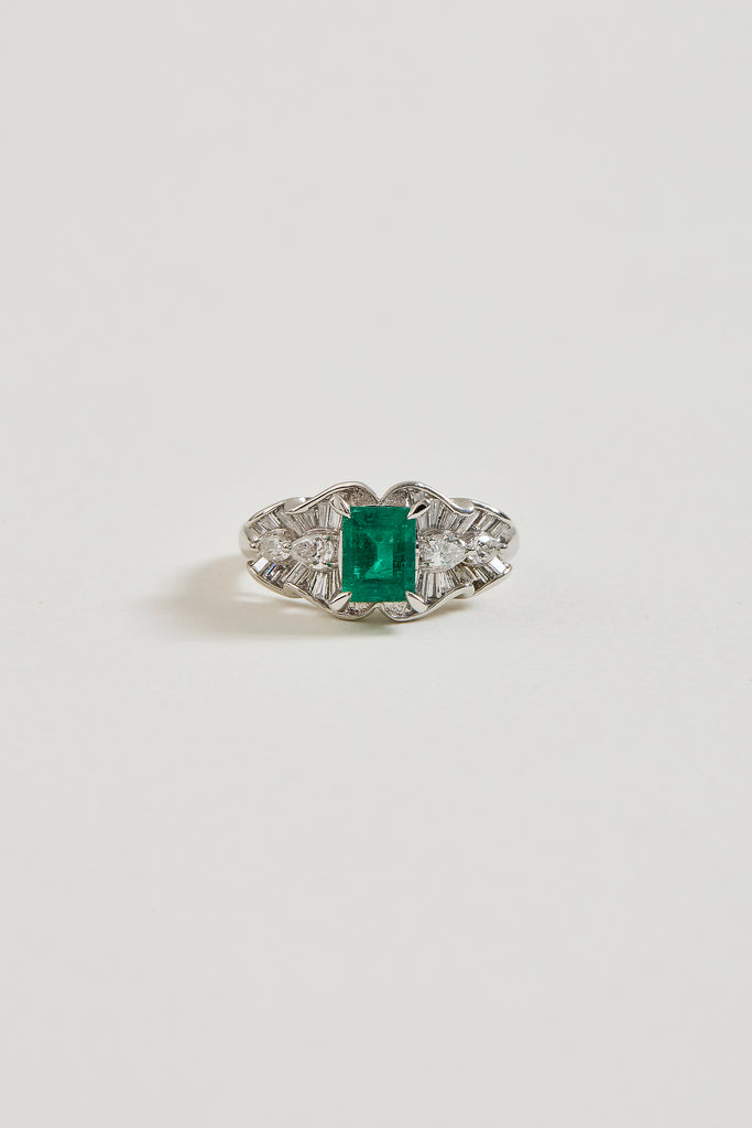 Emerald Vintage Inspired Ring