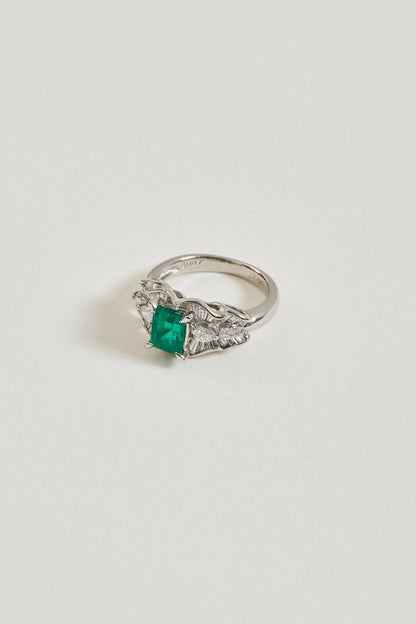Emerald Vintage Inspired Ring