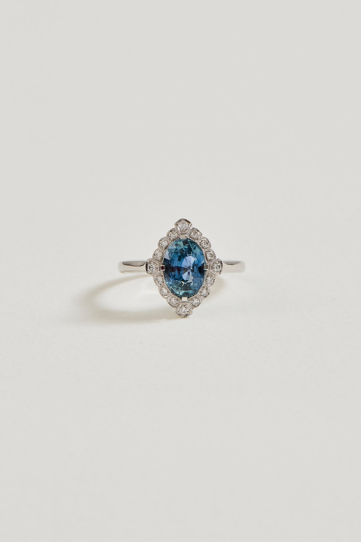 Sapphire Vintage Inspired Ring
