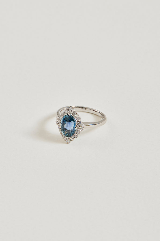 Sapphire Vintage Inspired Ring