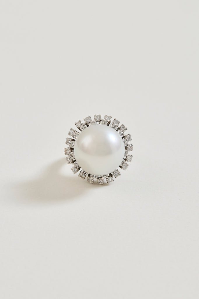 Pearl and Diamond Ring
