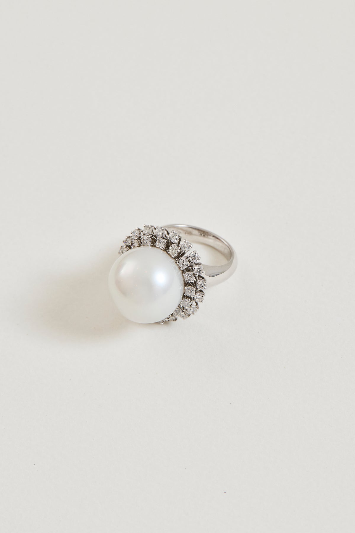 Pearl and Diamond Ring