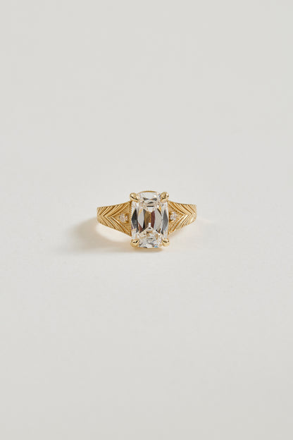 Diamond Deco Chevron Ring