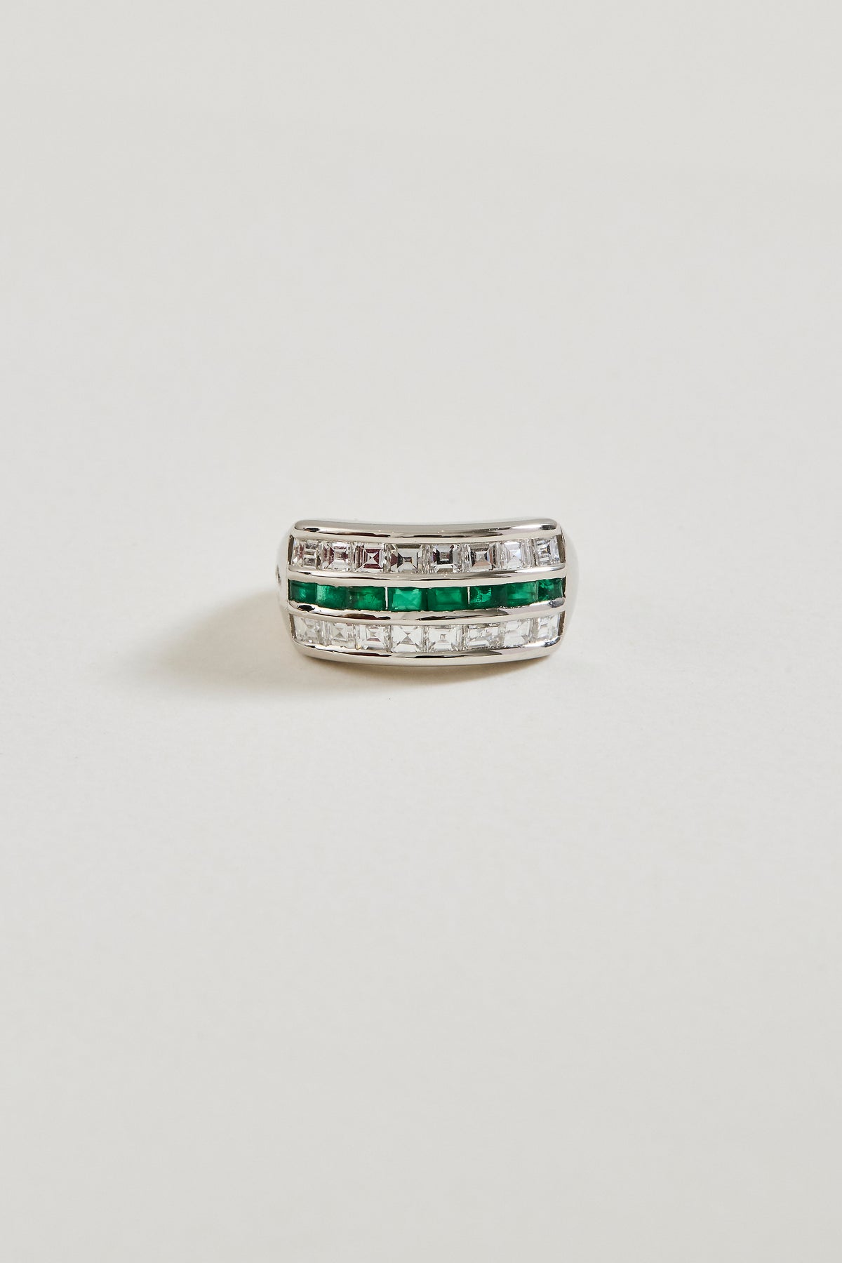 Emerald and Diamond Fusion Band