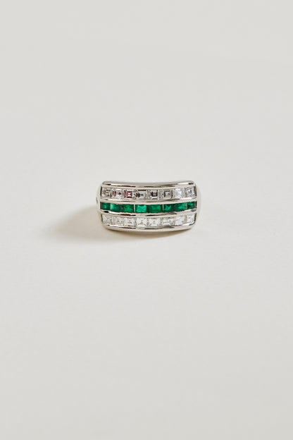 Emerald and Diamond Fusion Band