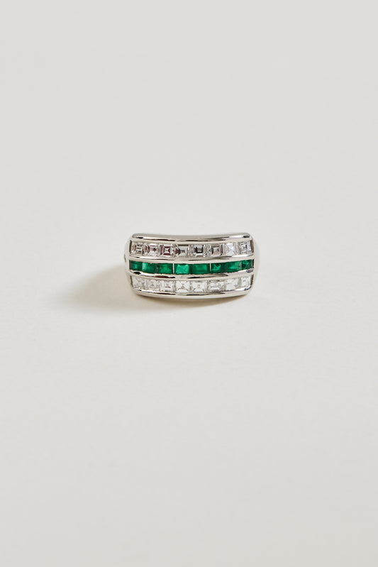 Emerald and Diamond Fusion Band