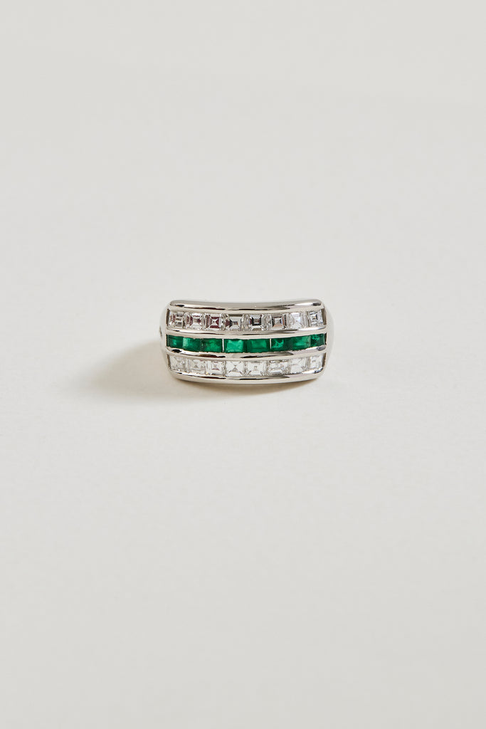 Emerald and Diamond Fusion Band