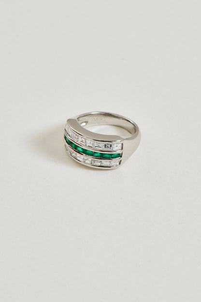 Emerald and Diamond Fusion Band