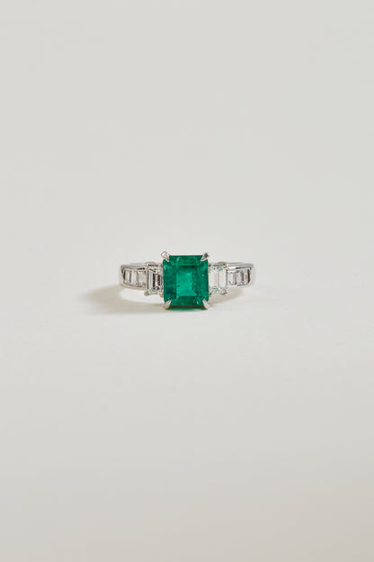 Emerald Baguette Ring