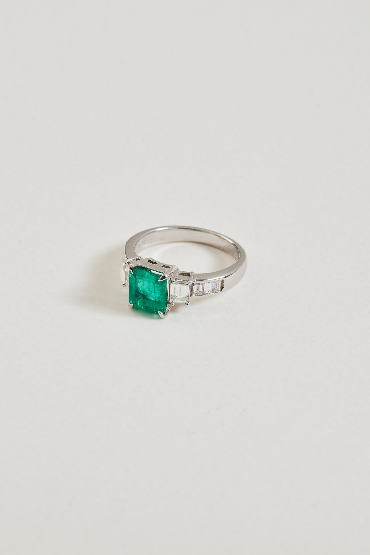 Emerald Baguette Ring