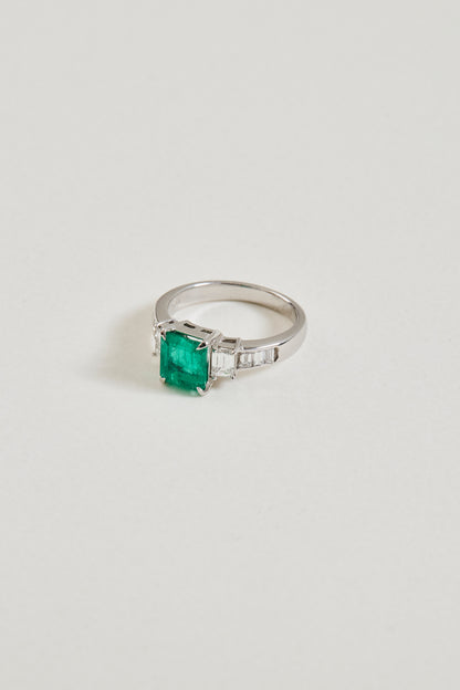 Emerald Baguette Ring