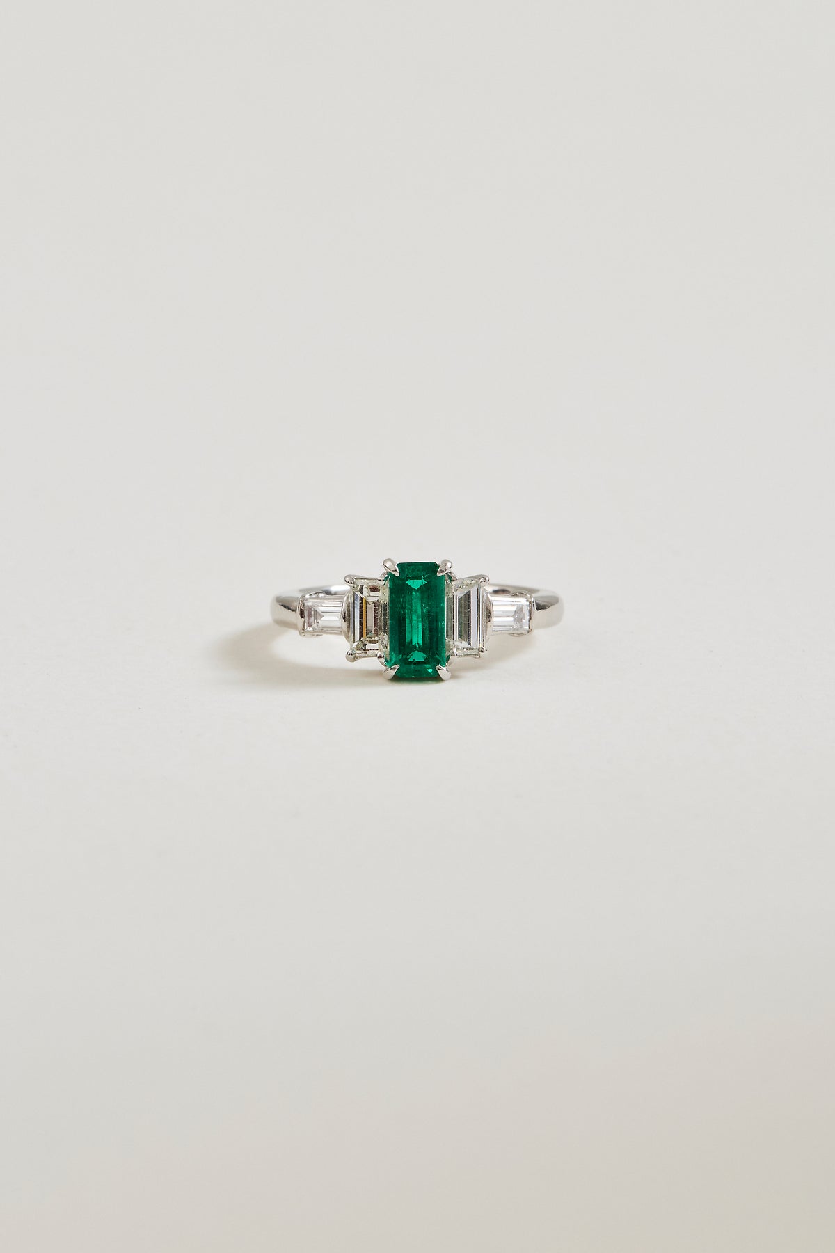 Emerald Stepped Ring