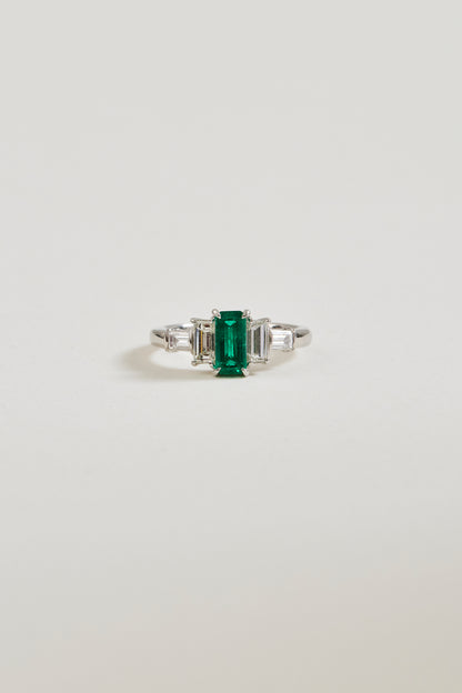 Emerald Stepped Ring