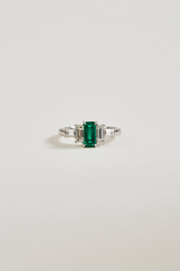 Emerald Stepped Ring