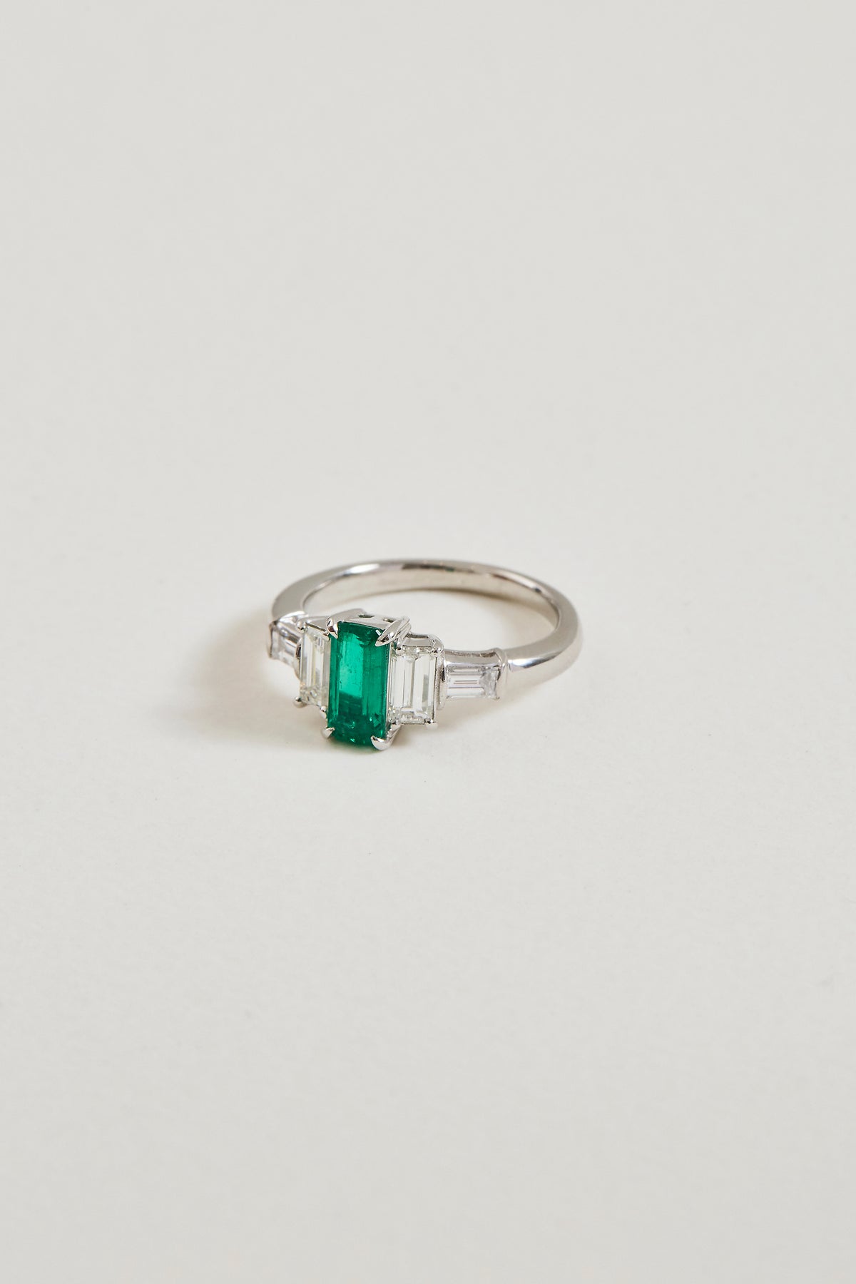 Emerald Stepped Ring