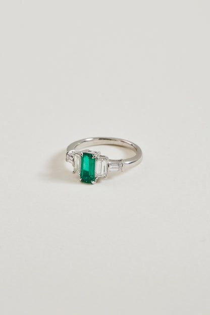 Emerald Stepped Ring