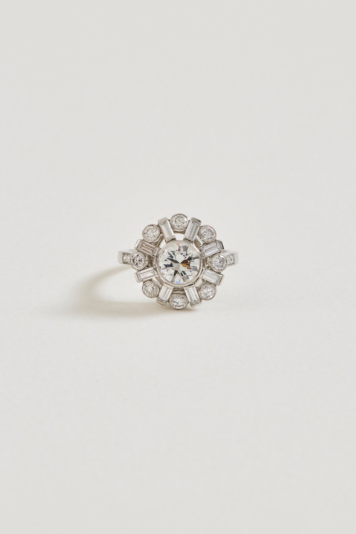 Art Deco Inspired Moonlight Ring